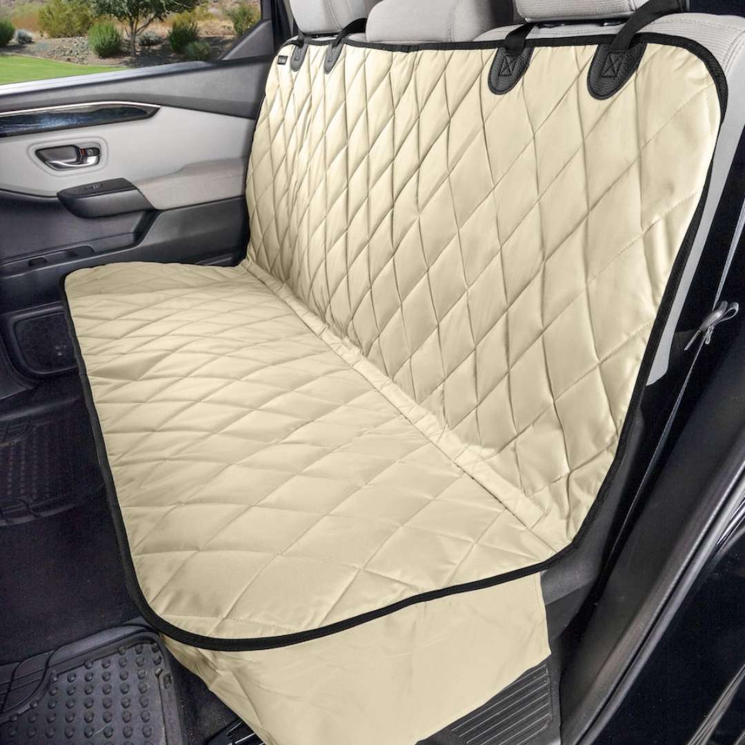 Fitted Dog Rear Seat Cover Regular (54" width) / Tan