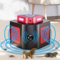 Plug-In Pest Repeller 4-in-1, 360° Soundwave Coverage, Repels Mice, Rats, Cockroaches, Bats & Squirrels