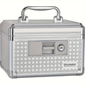 Locking Medicine Storage Box Aluminum Alloy with Key Lock & Handle, High- Family Medicine Organizer