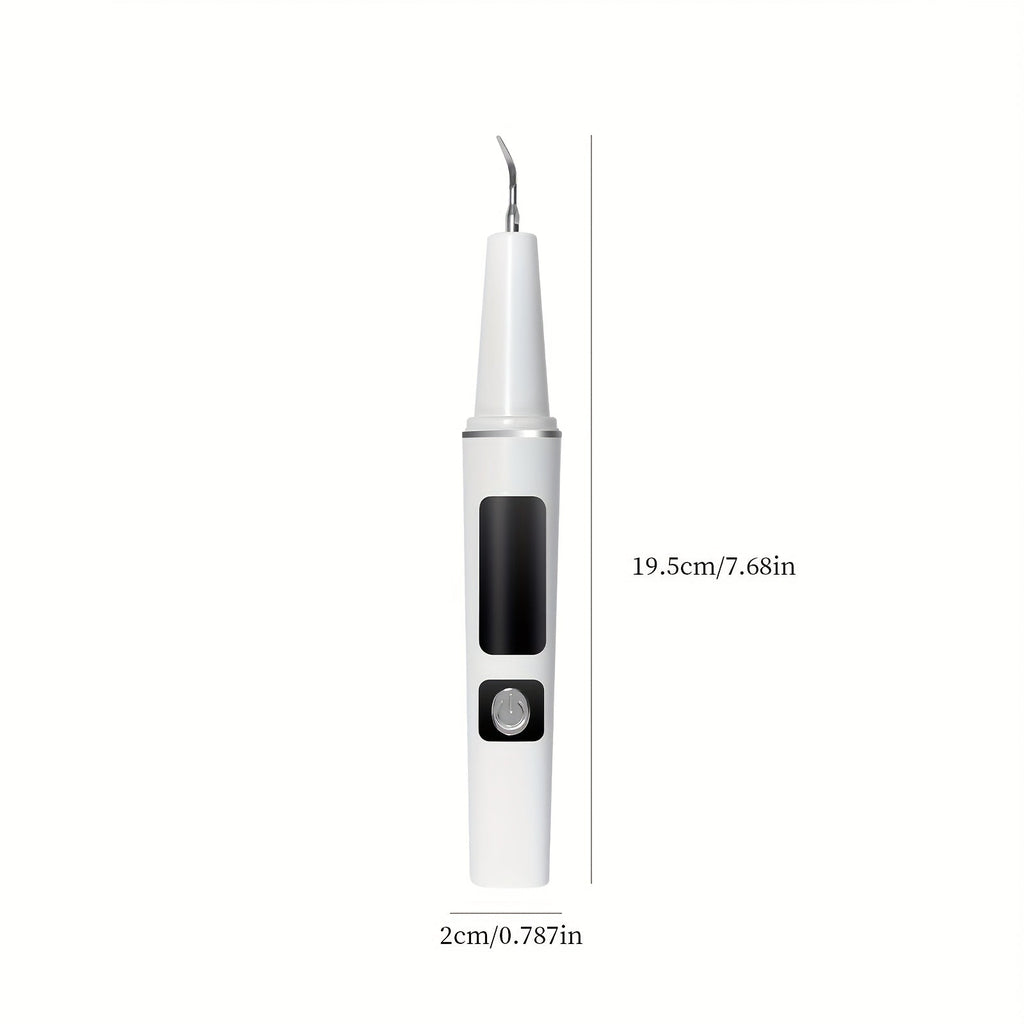 USB-Rechargeable Pet Dental Cleaning Tool with Four Interchangeable Heads, Five Modes and Dual-Lamp Illumination