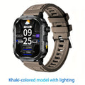 Smartwatch Illumination Light K33 Khaki – Full Touch, 100+ Sport Modes, Wireless Calling, Music Playback, Remote Camera, Weather