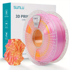 3D Printer Filament SUNLU Dual-Color Silk PLA+ 1.75mm 1kg Spool with Ten Glossy Two-Tone Options