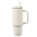 Insulated Tumbler, 40oz Stainless Steel Travel Cup with Lid, Foldable Straw and Six Color Options