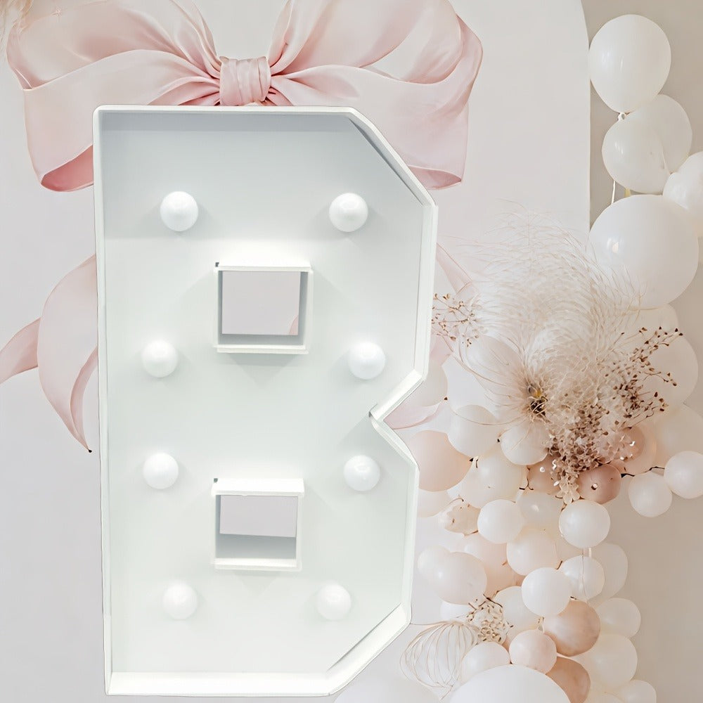 Marquee Letter Lights 3ft LED Light Up Letters for Weddings, Proposals & Celebrations – Cool White Lighted KT Board DIY Display Frame