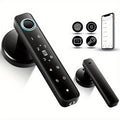 Smart Door Lock Handle with Fingerprint Keypad IC Card App and Key in Single or Double Row Options