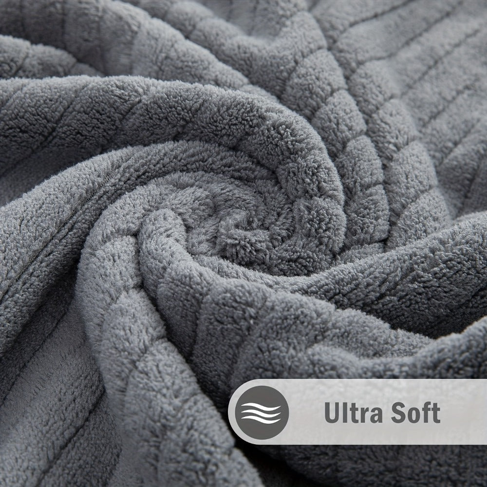 Bath Towels Set 4-Pack Oversized 35 x 70 Inch Microfiber Sheets in 13 Solid Color Options for Home and Guest Use