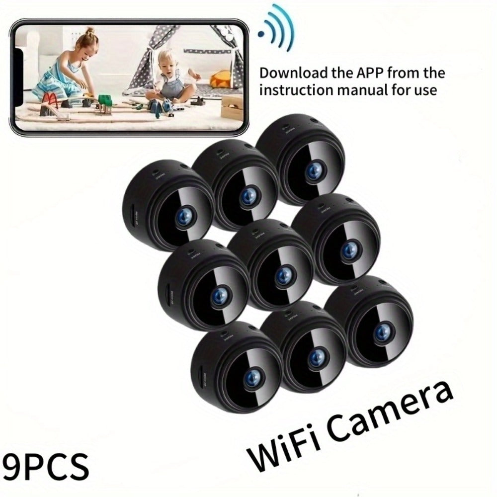 Wide-Angle Security Camera 1080P Rechargeable Battery, Multi-Pack 2/4/5/9/12 Options, Dual-Band 2.4G/5G WiFi