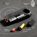 Alloy Finger Pistol Fidget Toy, One-Touch Cartridge Ejecting Stress Desk Toy, Cool EDC Novelty Gift for Adults Men Teens