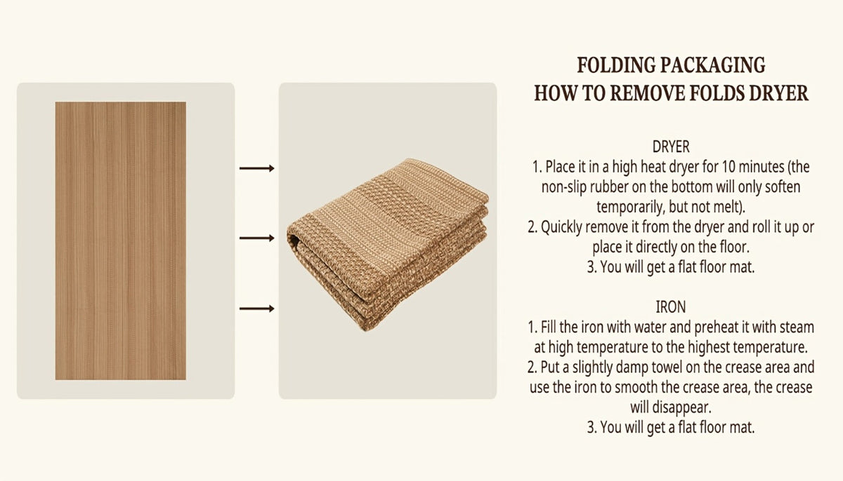 Braided Woven Indoor Rug with 2 x 3-Foot to 6 x 9-Foot Sizes and One Two-Piece Gray Mat Set