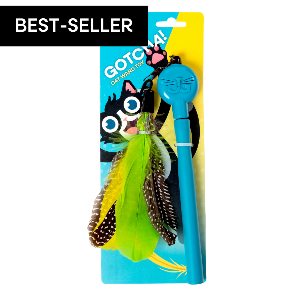 Telescoping Feather Cat Wand Toy Default Title