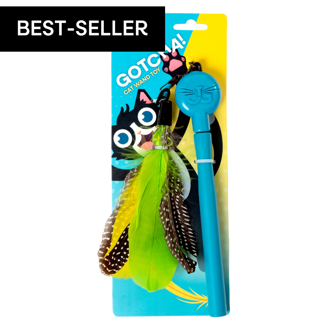 Telescoping Feather Cat Wand Toy Default Title