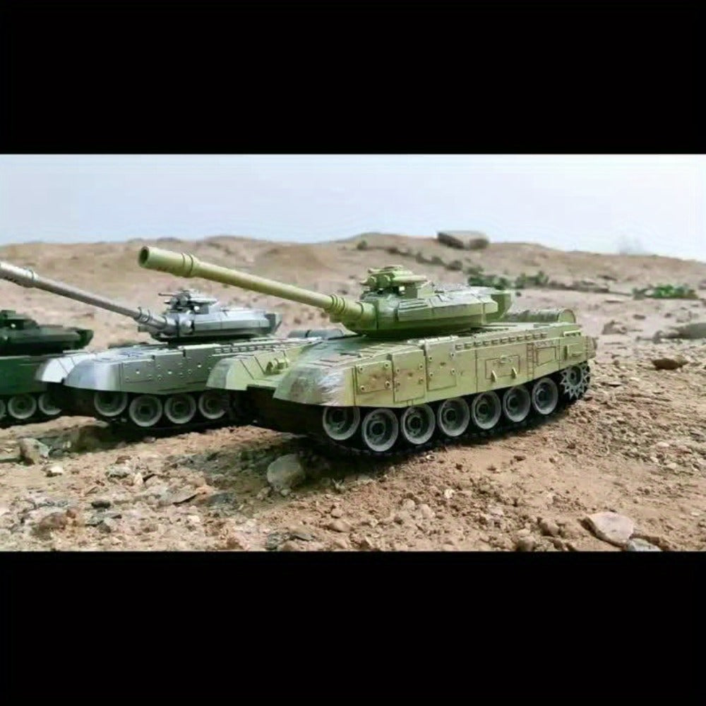 RC Armored Tank 1:16 Scale Tracked Off-Road, Remote Control Military Tank Collectible Display Model for Boys Kids & Collectors