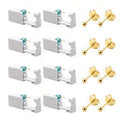 Ear Piercing Kit, 8 PCS Disposable Self Piercing Gun with 316 Stainless Steel Earrings for Entryways, Bedrooms and Living Spaces