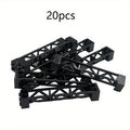 2x2x10 Pillar Support Bricks 20pcs Black – LEGO-Compatible Column Rod Blocks for MOC City Train Girder Military Architecture Builds