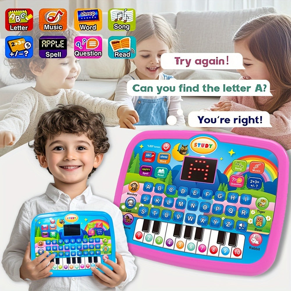 Educational Learning Machine for Kids with 2.2" Screen Alphabet Numbers Music Animals Piano Keys