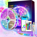 IR Remote LED Strip Lights with Music Sync & DIY Mode – RGB Color Changing Gradient Breathing Flashing for a Home Lash Beauty Routine