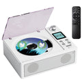CD Player with Bluetooth Receiver FM Radio Dual Stereo Speakers, USB Player AUX Input Type-C Charging LED Display Remote Control