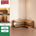 Corner Shelf Organizer 2 3 Tier Space Saving Desk Corner Rack for Home Office Bedroom Living Room