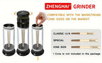 3-in-1 Zinc Alloy Spice Grinder Pre-Rolled Cone Loader 6-Hole Storage Rolling Machine for Entryways, Bedrooms and Living Spaces