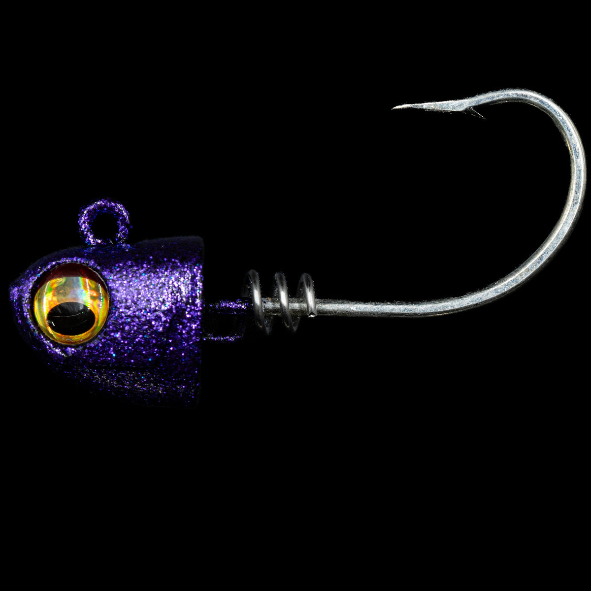 5-Inch Swimbait Jig Heads, Lead / Purple Haze / 2