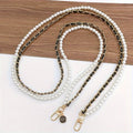 Pearl Double Chain Phone Strap Crossbody Wristband Lanyard for Women Girls with the Listed Color, Size or Set Options for Everyday Carry