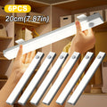 Motion Sensor LED Night Lights 6 Pack USB Rechargeable Magnetic for an Everyday Personal Care Routine