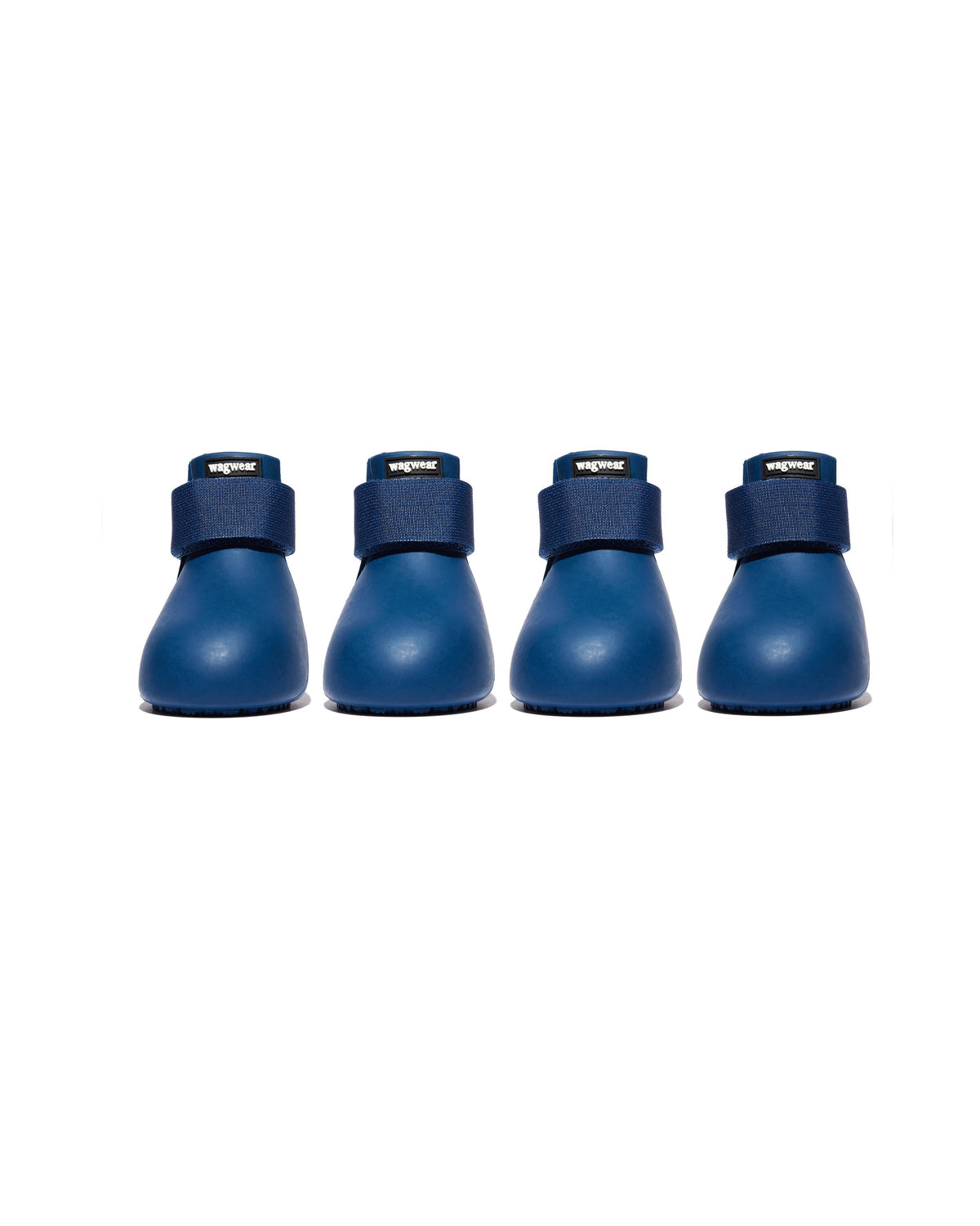 Waterproof Rubber Dog Boots, Navy / XXXS