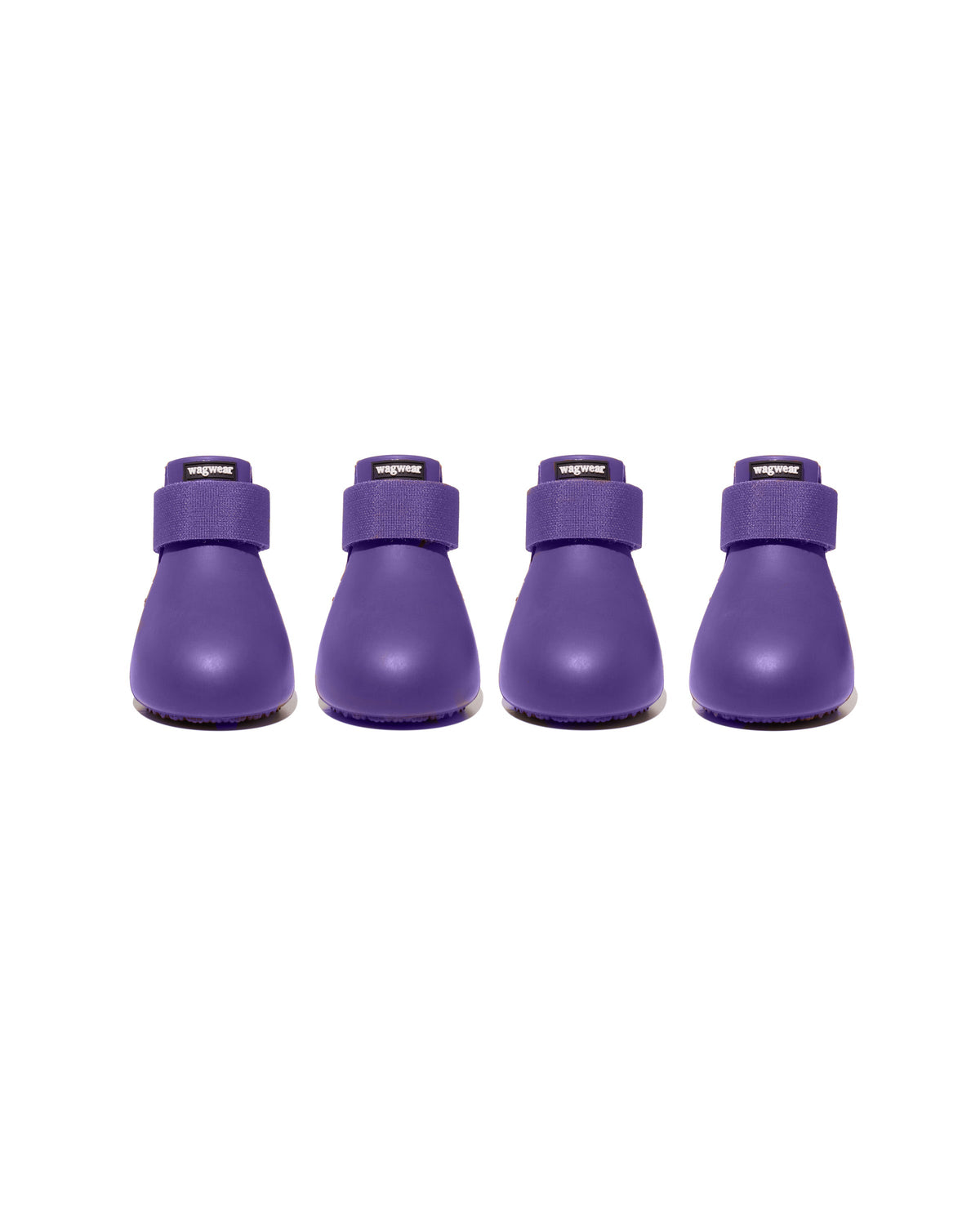Waterproof Rubber Dog Boots, Purple / XXXS