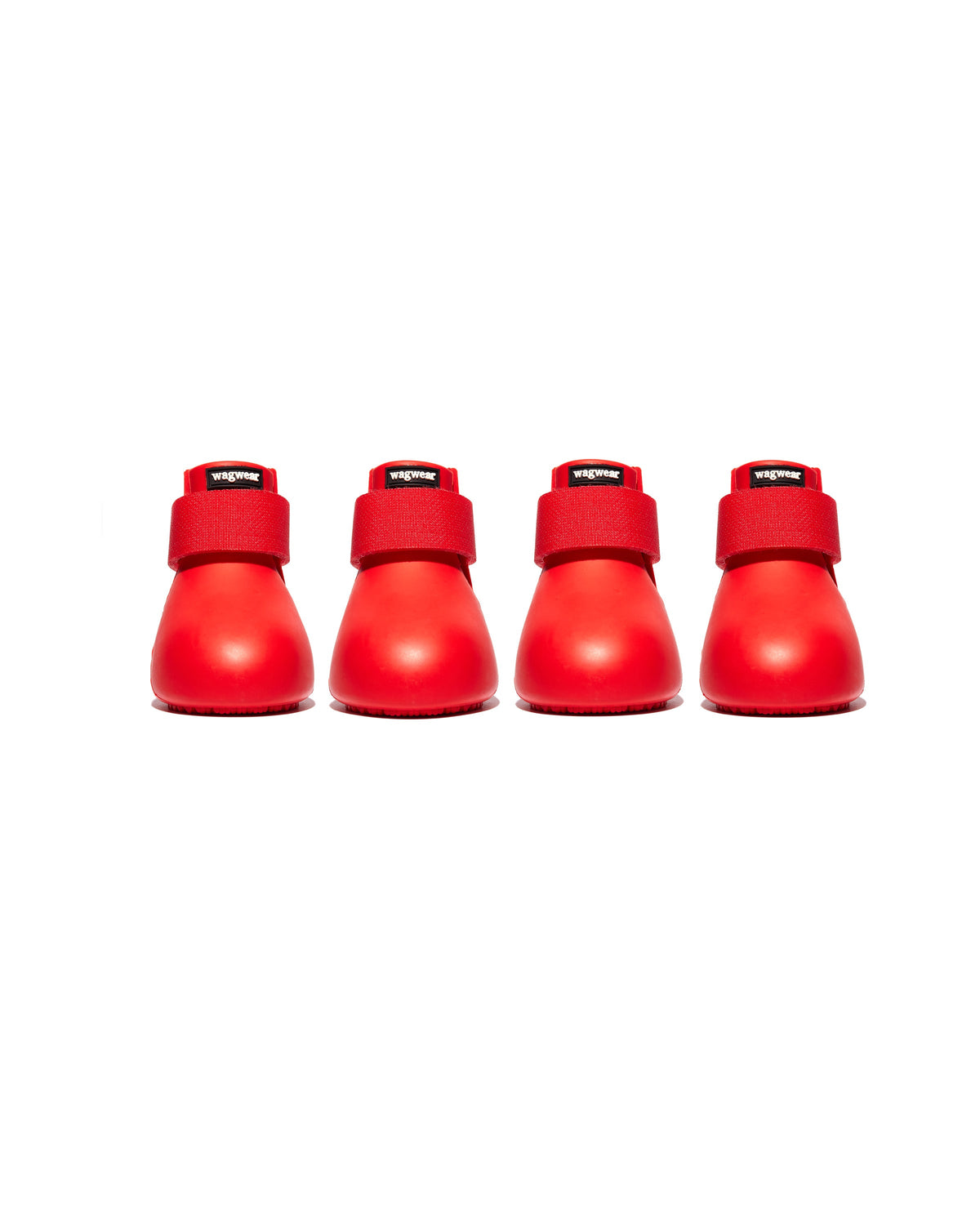 Waterproof Rubber Dog Boots, Red / XXXS