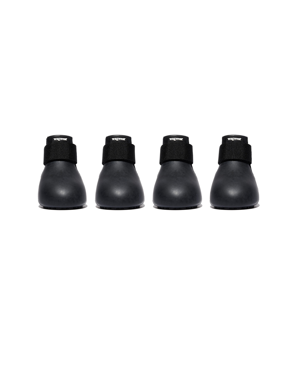 Waterproof Rubber Dog Boots, Black / XXXS