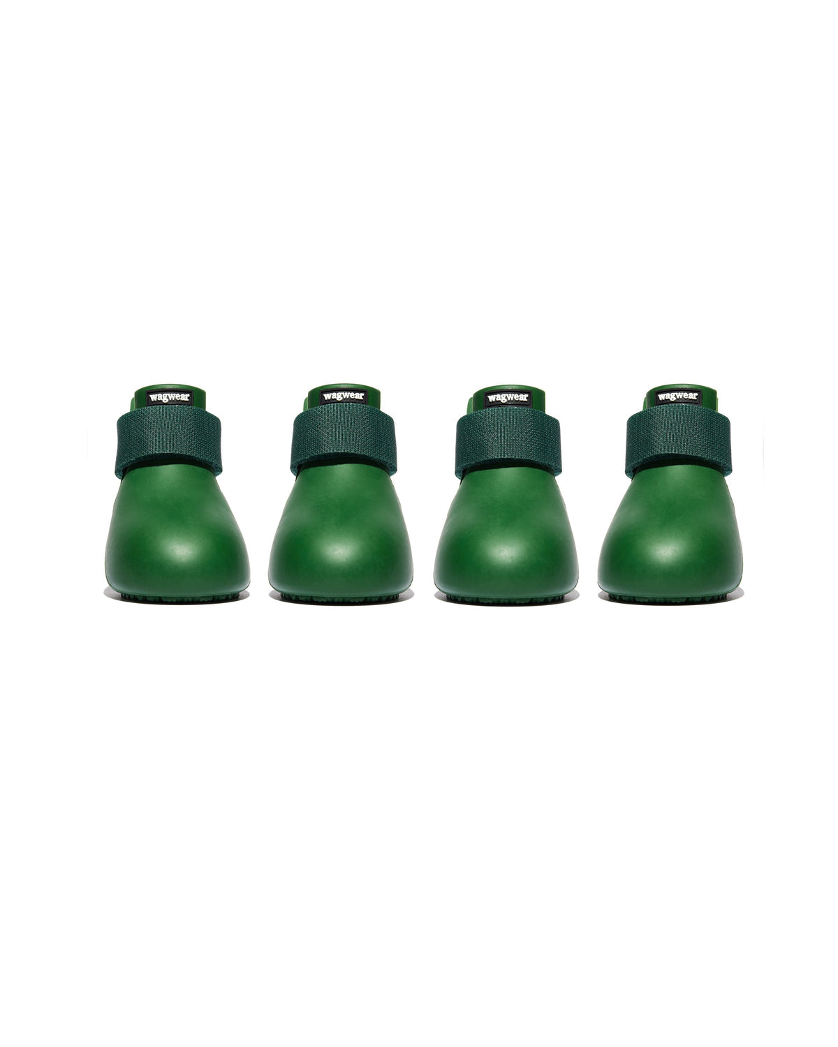Waterproof Rubber Dog Boots, Green / XXXS