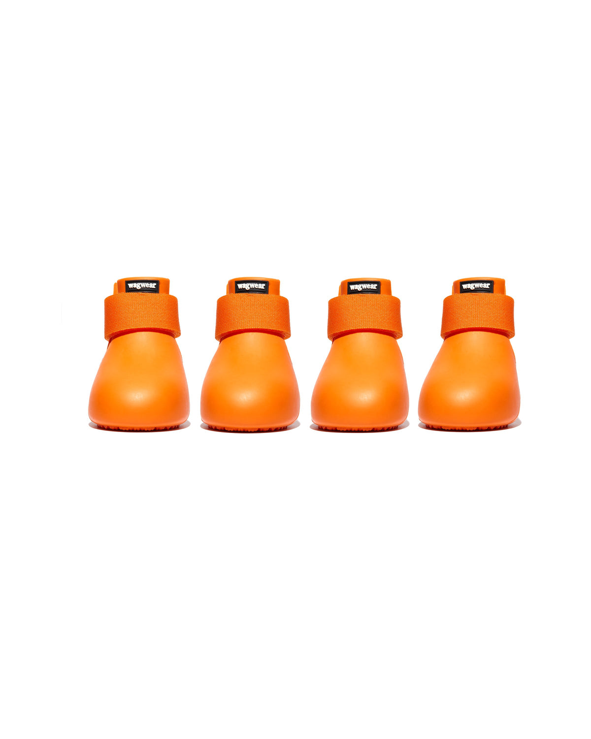 Waterproof Rubber Dog Boots, Orange / XXXS