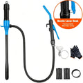 Battery Powered Fuel Transfer Pump 2.4 GPM Portable Gas Transfer Pump with Flow Control Nozzle for Gasoline Oil Diesel 1.3" Straw Corrosion