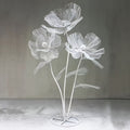 Artificial Flowers Giant Three-Piece Silk Mesh Display Set with Base, Branches and Eight Color Options