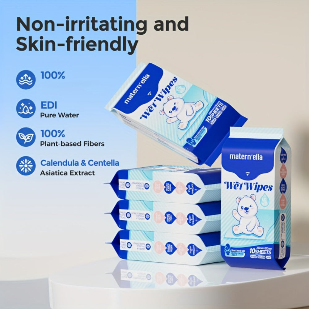 Flushable Wet Wipes with Probiotics, Plant-Based Fibers, Fragrance Free, Sewer Safe, & Thick Disposable Butt Wipes for Adults
