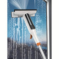 3-in-1 Glass Cleaning Kit with Durable Metal Pole & Scraper, Window Cleaner Tool for High Windows Shower Doors Car Windshields