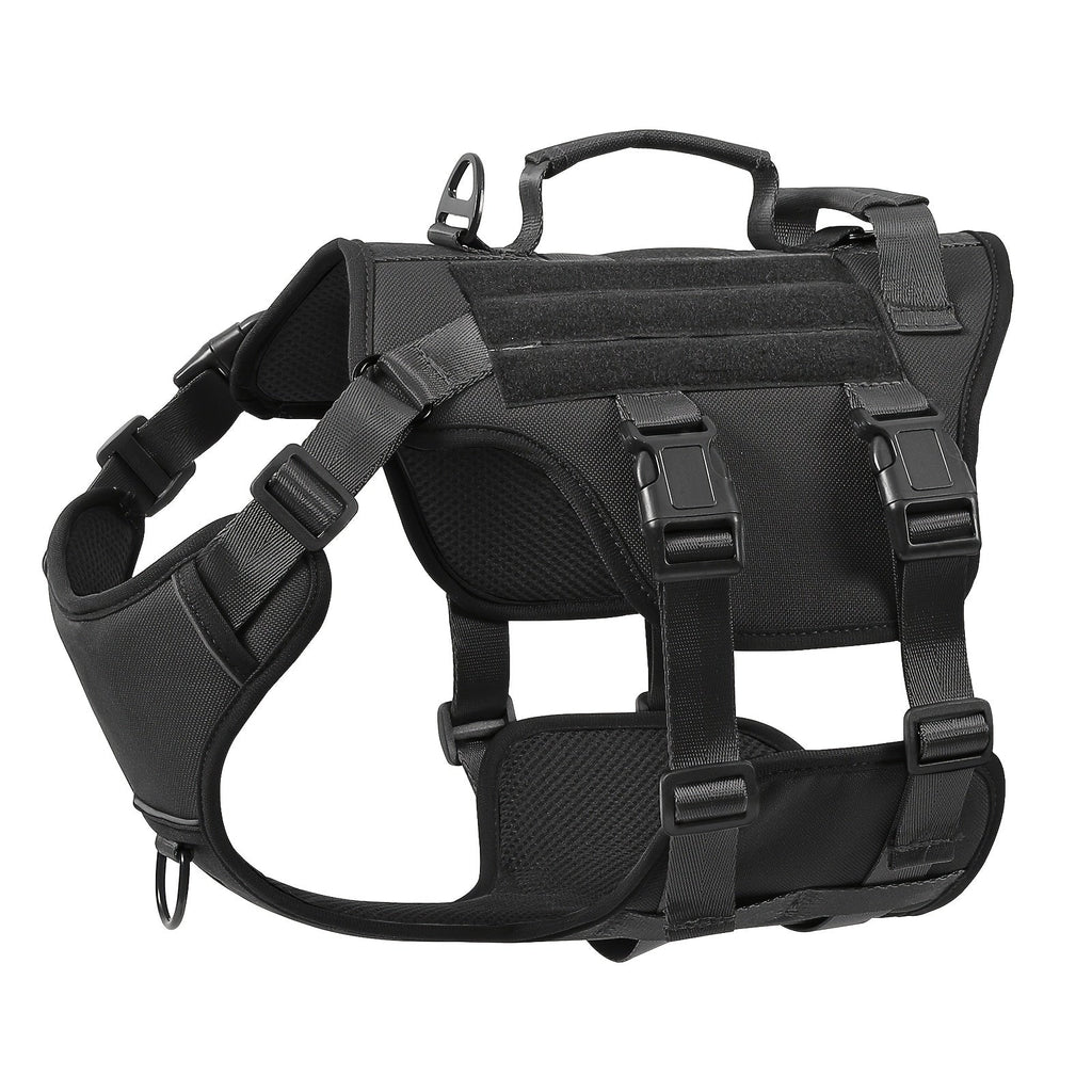 Escape Proof Dog Harness Soft Padded Full Body Vest – Reflective Adjustable No-Pull Harness with Lift Handle & Leash Clip for Large Dogs