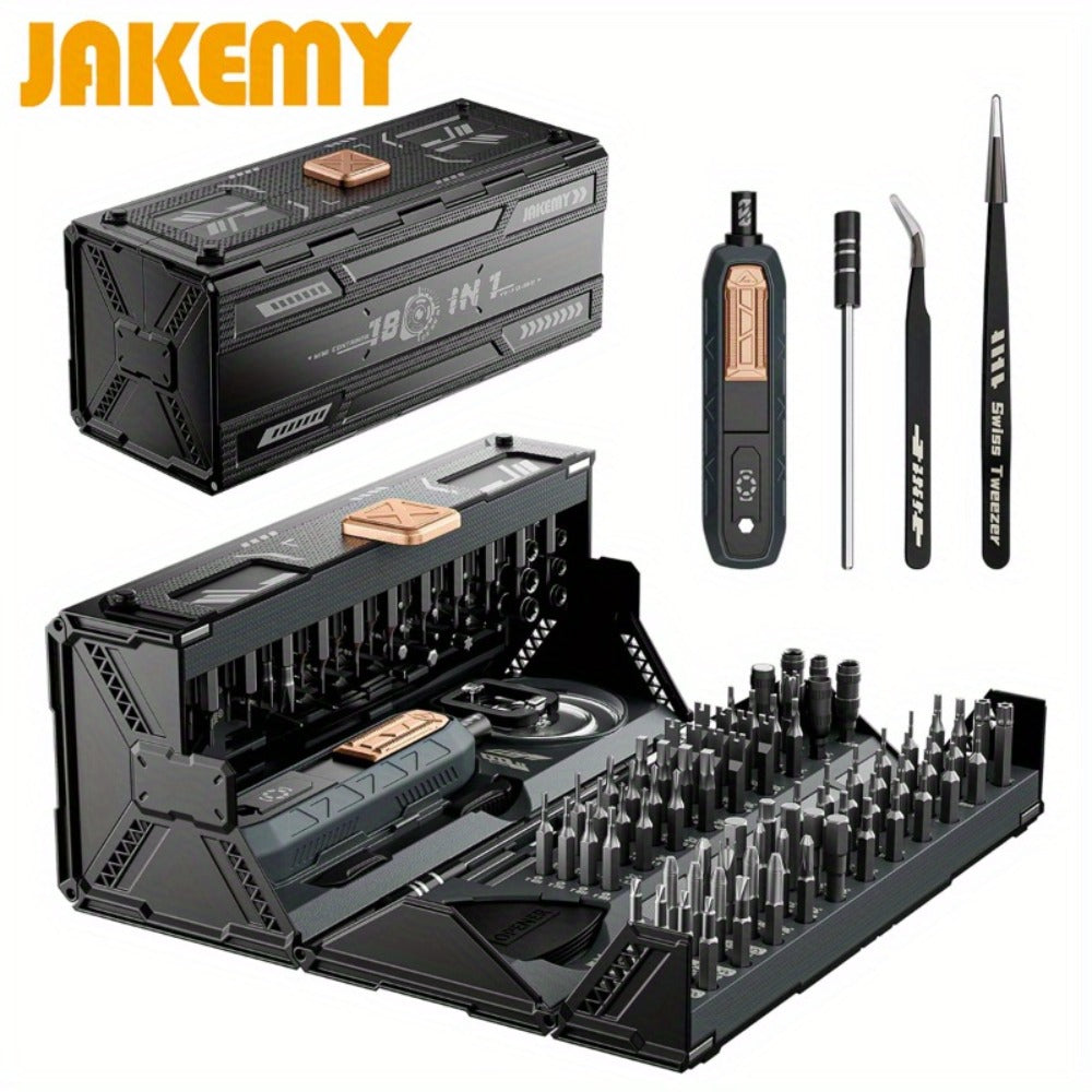 180-in-1 Electric Screwdriver Set with 160 Magnetic Bits for an Everyday Personal Care Routine
