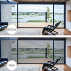One Way Window Film Static Cling No Glue UV Blocking Heat Control Reflective Mirror Film for Home Office Bathroom