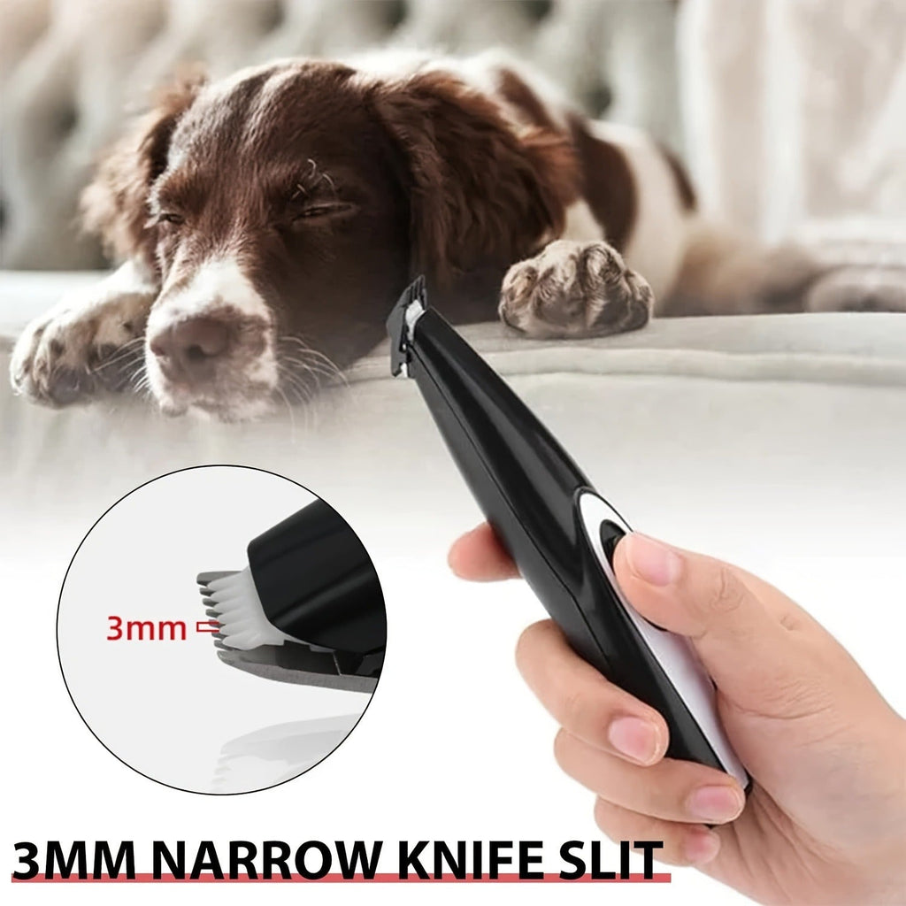 Pet Detail Trimmer Cordless USB Rechargeable – Ceramic Blade Precision Clipper for Dogs Cats Face Paws Ears Eyes Tail
