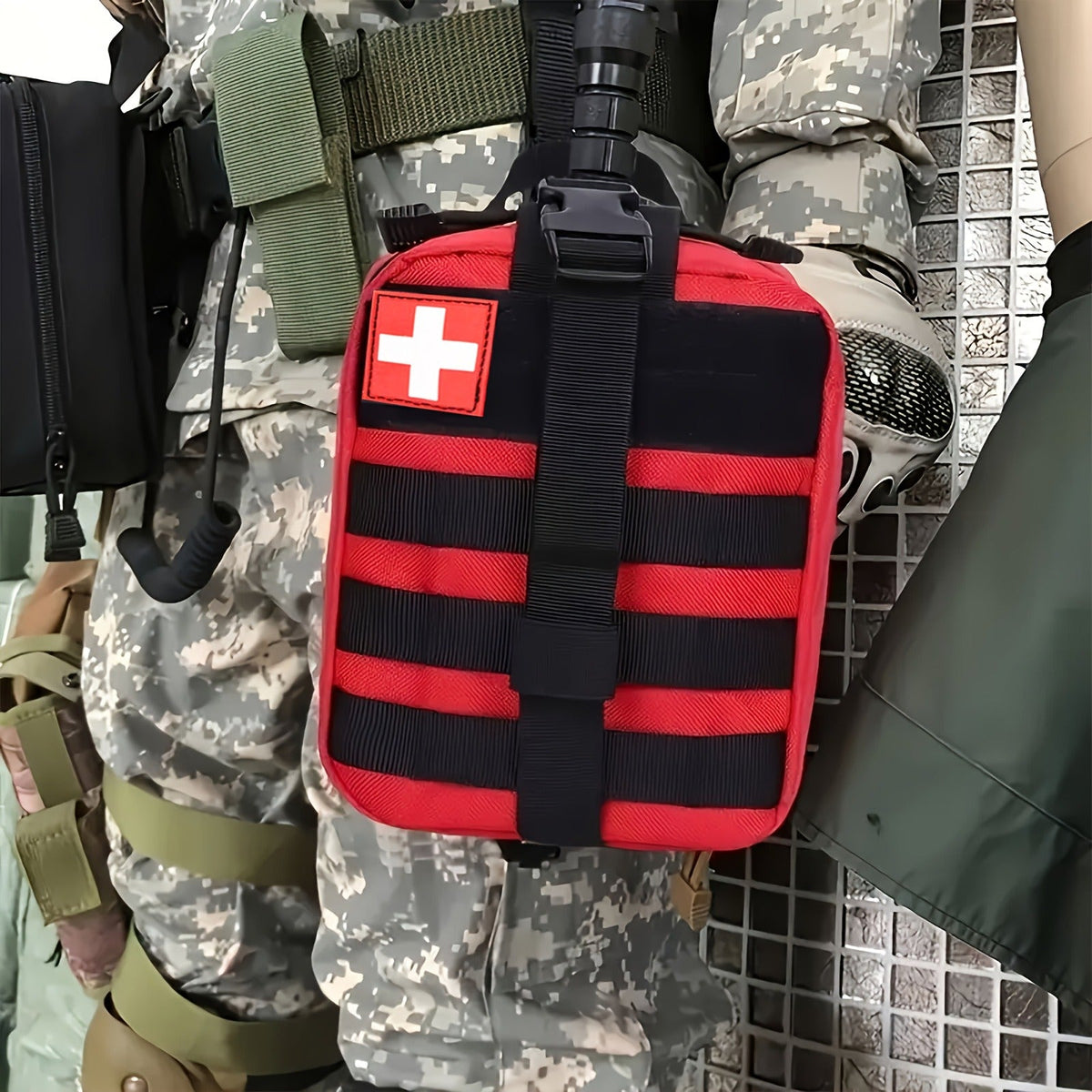 157PCS MOLLE Survival Kit – Outdoor First Aid Emergency Gear for Camping Hiking Adventure Travel Car Home Office School