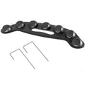 28.7-Inch Baseball Fielding Trainer with Seven Bounce Nodes and Three Metal Ground Stakes Pictured