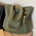 Straw Woven Tote Bag for Women with Tassel, Large Beach Storage and 3 Natural Color Options