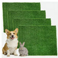 Dog Potty Training Grass Mat – 2 Pack Washable Artificial Turf Pad with Odor Control & Drainage, Reusable Indoor Outdoor Pet Pee Mat