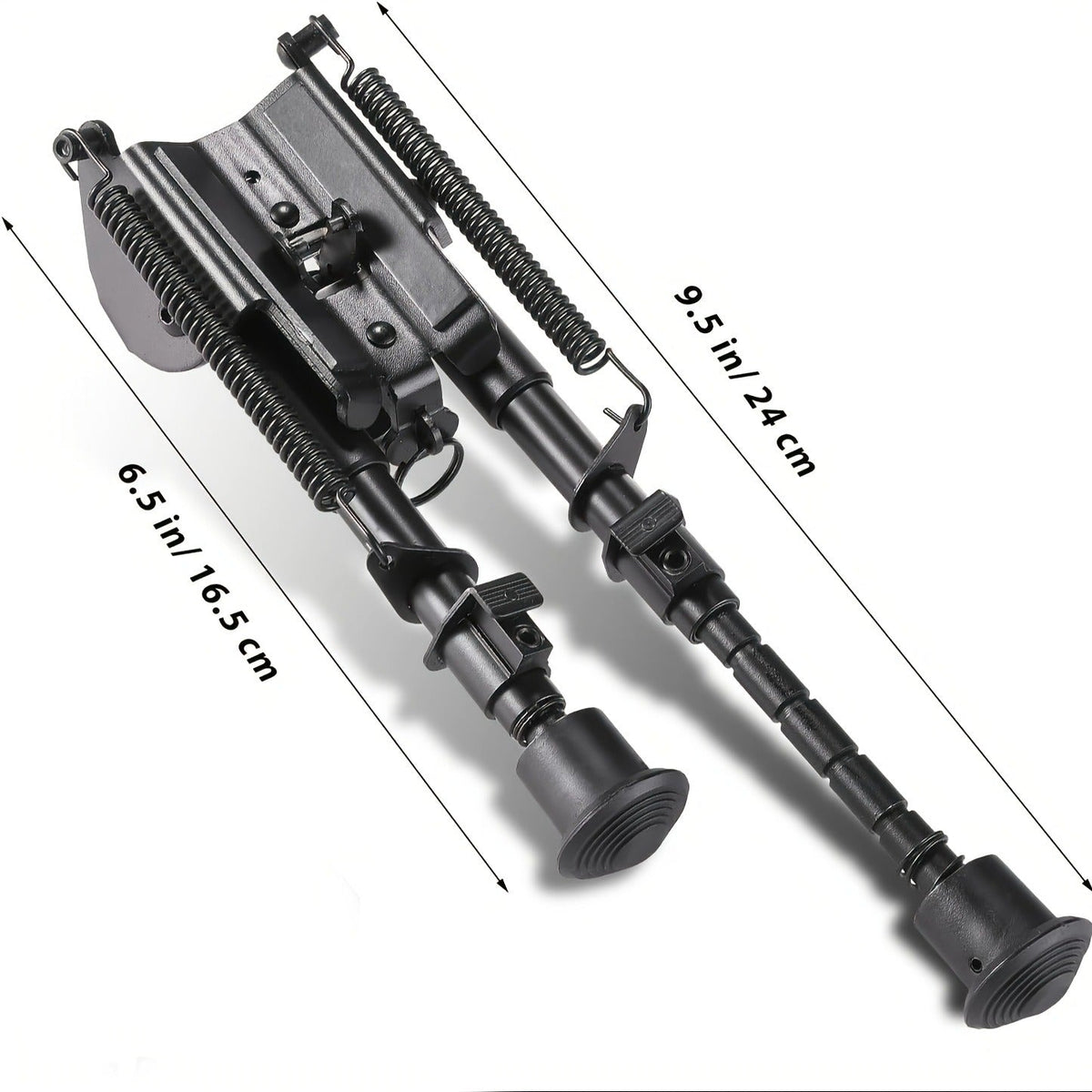 Aluminum Alloy Tactical Rifle Bipod – Adjustable 6-9 Inch Spring Return Legs, M-LOK Compatible, Collapsible Shooting Support for Hunting