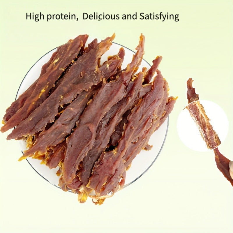 Dog Treats BLACK DUCK Chicken or Duck Jerky in 200g and 400g Package Options for Reward Use