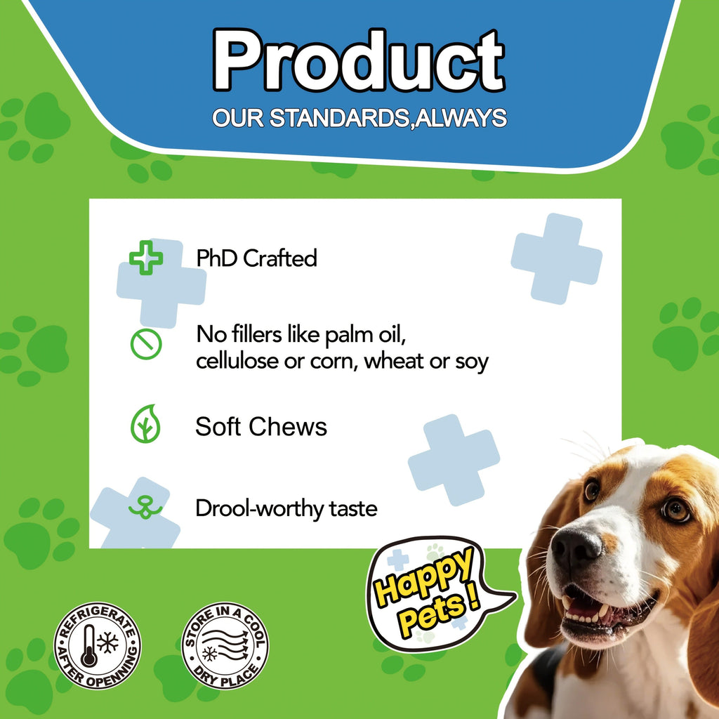 Dog Skin & Immune Probiotic Chews with Bovine Colostrum – 6 Billion CFUs, Dried Fermentate & Astragalus for Skin Calm & Immune Support