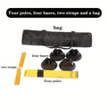 Agility Training Hurdle Bar Set Adjustable Height Speed Drills Football Basketball Soccer Indoor Outdoor Pole Hurdle Training 4 Bases 4 Rods