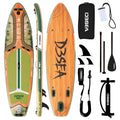 Wide Inflatable SUP Board 11ft x 32'' Extra Wide Stand Up Paddle Board for Youth Adults with Backpack Dry Bag Paddle Leash Hand Pump Fins
