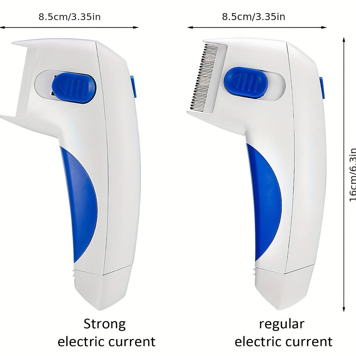 Pet Deshedding Brush, Two-in-One Grooming Comb with Stainless Steel Teeth and Non-Slip Handle